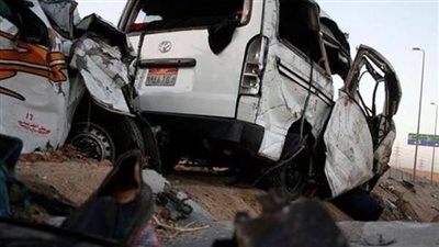 انقلاب ميكروباص على طريق مطروح.. وإصابة 10 أشخاص
