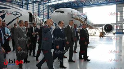 وزير الطيران يضع حجر أساس مشروع 