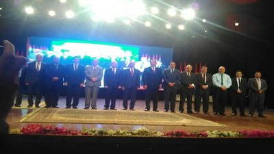 صور.. رئيس جامعة سوهاج يشارك في تكريم جمال أبو المجد 
