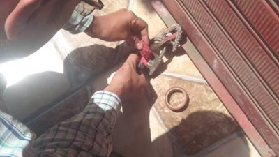 غلق محل حلويات محول من مخزن إلى معرض بحي روض الفرج