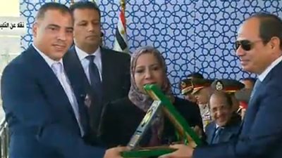  الدفعة 156 ضباط صف..السيسي يكرم الشهيد البطل مساعد أول عطية صالح محمدين