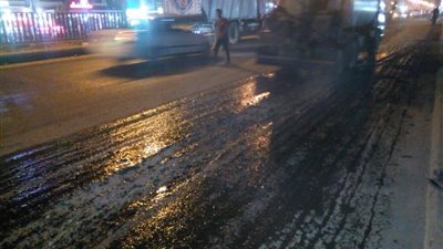 استكمال مراحل تطوير ورصف شارع ١٥ مايو  بـ شرق شبرا الخيمة