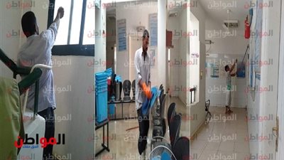 صور.. تخصيص يومى لنظافة الوحدات الصحية بـ بني سويف 