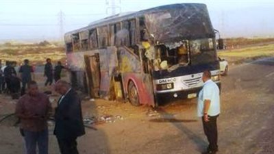 ننشر أسماء وفيات ومصابي حادث أتوبيس مطروح