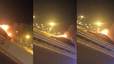 فيديو.. سيجارة تتسبب في إصابة 3 أشخاص