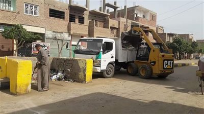 رفع 83 طن مخلفات وقمامة بشوارع مدينة سمسطا ببني سويف 