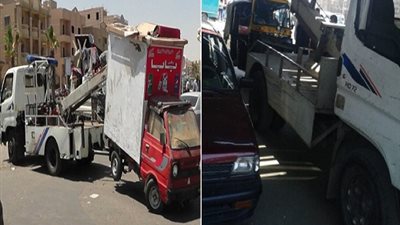 صور.. أمن القاهرة يُنفذ حملة أمنية مكبرة لإزالة الإشغالات المرورية بـ العاصمة