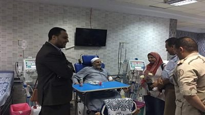 صوت الشعب ببني سويف يزور مستشفى القوات المسلحة لبحث مشاكل مرضى الفشل الكلوي