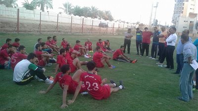 ناصر ملوى ينهى استعدادته قبل مباراة بنى سويف 
