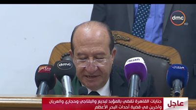 فيديو.. جنايات القاهرة تقضي بالمؤبد لبديع والبلتاجي وحجازي والعريان 