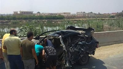 مصرع سيدة وإصابة ٤ أخرين في حادث تصادم بـ أبو زعبل