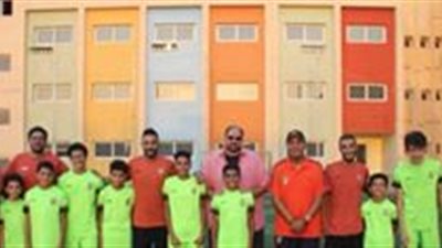 صور.. فكري صالح يزور أكاديمية هيثم عرابي بالتجمع الخامس 