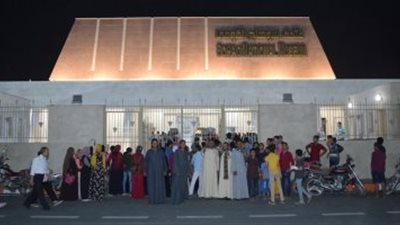 بعد افتتاحه من قبل السيسي.. متحف سوهاج يشهد إقبالاً كبيرًا خلال الفترة المسائية