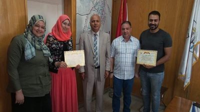 وكيل صحة بنى سويف يكرم 3 أطباء لاشتراكهم بتدريب كلية العلاج الطبيعي 