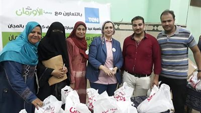 صور.. توزيع 1000 كيلو لحوم على الأسر الأكثر إحتياجا بـ قليوب 