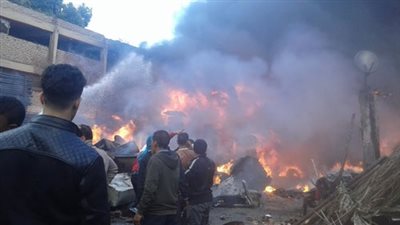 السيطرة على حريق بـ برج الشرق للتأمين في كفر الشيخ
