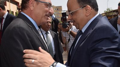 محافظ بني سويف يستقبل وزير التنمية المحلية اللواء محمود شعراوي 