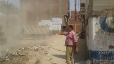 صور.. رفع 190 طن مخلفات بـ الخانكة