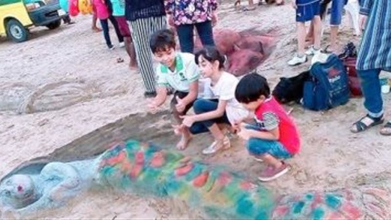 شواطئ دمياط تتزين