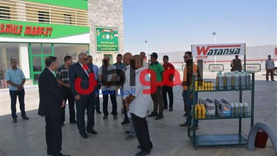 استكمال مشروع إقامة وتجهيز محطة وقود وطنية بالخارجة 