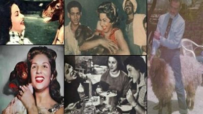 صور.. احتفال نجوم الزمن الجميل بـ عيد الأضحى المبارك