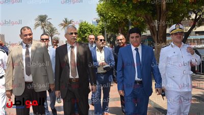 صور..  اللواء عصام العزب يتفقد المرسى النهري في أول أيام عيد الأضحى 2018