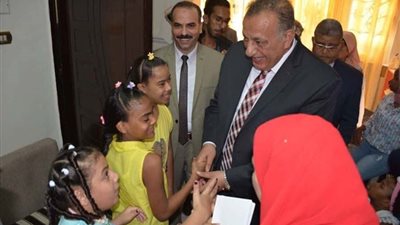 محافظ الجيزة يتفقد دار أيتام الأورمان بمناسبة عيد الأضحى 2018