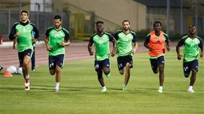 مران خفيف لـ المصري استعدادا لـ الاتحاد