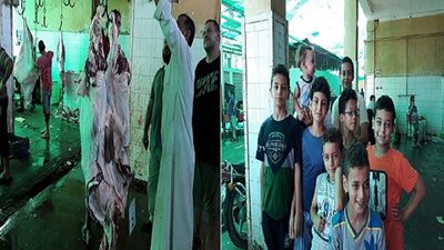 داخل مجازر كفر الشيخ.. أطفال عزفوا عن اللعب للمشاركة في ذبح وتوزيع الأضاحي 