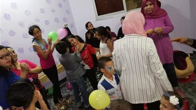 صور.. احتفالية للأطفال ذوي الاحتياجات الخاصة بـ عيد الأضحى في الوادي الجديد
