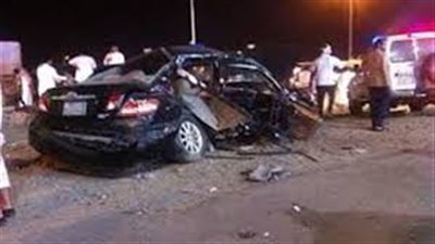 ‏إصابة 5 أشخاص في حادث انقلاب سيارة بـ طريق الخارجة - أسيوط