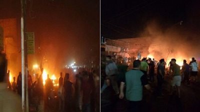معركة بالأسلحة النارية والمولوتوف بسبب خلافات الجوار بمركز أخميم