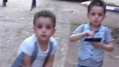 شاهد بالفيديو لحظة اكتشاف جثتى الطفلين محمد وريان بالدقهلية