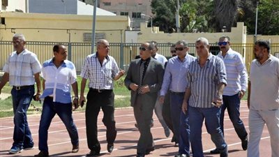 صور.. جولة تفقدية للواء هشام خطاب مدير أمن بورسعيد لاستاد المصري