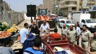 إزالة 1139 حالة اشغالات ثابتة ومتحركة بالبحيرة 
