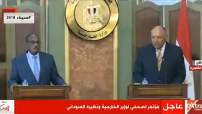 بث مباشر.. مؤتمر صحفي لـ وزير الخارجية المصري ونظيره السوداني 