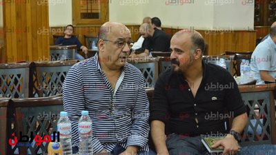 صور.. وصول حجاج عبد العظيم ومحمد الشربيني إلى عزاء عمر ناجي