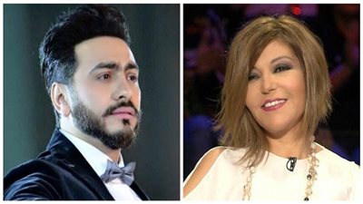 صور.. تامر حسني يشاهد فيلم البدلة في حضور سميرة سعيد  