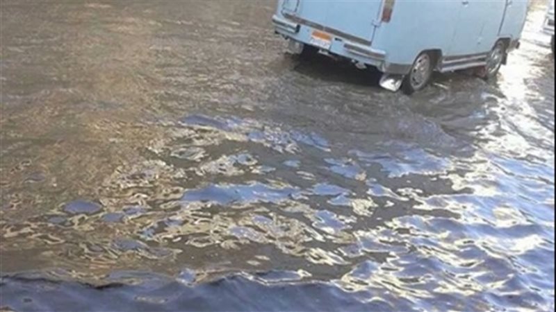 انفجار ماسورة مياه
