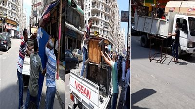 صور.. استمرار الحملات للتصدي لظاهرة الإشغالات بـ نطاق حي المنتزه أول