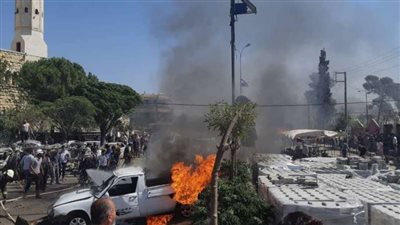 شاهد.. سيارة مفخخة تودي بحياة الأبرياء في اعزاز السورية