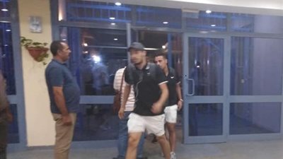 صور.. الزمالك يصل ملعب بتروسبورت