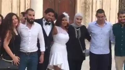 أبرز صور سجلت عقد قران ناهد السباعى ورجل الأعمال محمد عبد ربه