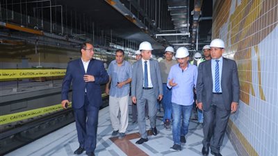 صور.. عمرو شعت: افتتاح المرحلة الرابعة للخط الثالث في المترو ديسمبر 2018
