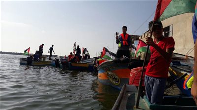 صور.. انطلاق المسير البحري السادس لكسر الحصار عن غزة 