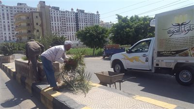 الوحدة المحلية بدسوق تتابع أعمال الرصف والنظافة بالمدينة 