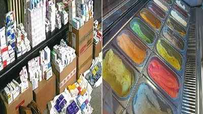 ضبط مستحضرات طبية غير صالحة و1,682 طن مثلجات 