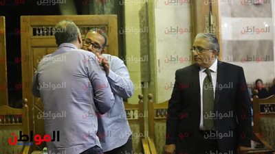 صور.. عزاء طارق حمزة الرئيس التنفيذى لشركة TVB group