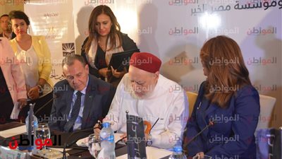 صور.. علي جمعه يوقع برتوكول المرحلة الأولى من مشروع 