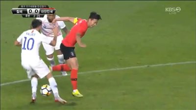فيديو .. هيونج مين سون يعاقب شيلي على العنصرية